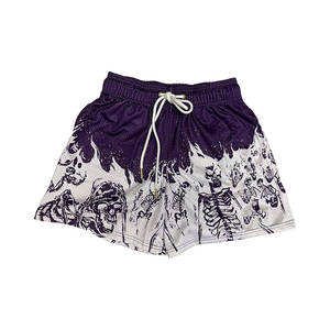 Nuevos pantalones cortos básicos de malla de playa de poliéster para Fitness, pantalones cortos con estampado personalizado para hombres, pantalones cortos para correr - Product Image 1