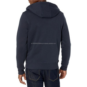Sudadera con Capucha para Hombre 100% Algodón al por Mayor con Cierre y Logotipo Personalizado, Estampado Sólido, Técnicas de Teñido Anudado y Teñido Liso - Product Image 2