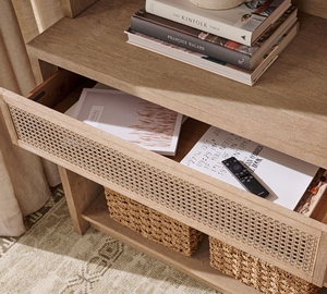 Haute qualité moderne en bois massif acajou teck Suar rotin Table basse en osier couleur naturelle meubles de maison hôtel écologique - Product Image 2