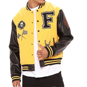 Parche bordado de chenilla personalizado, chaquetas de béisbol para hombre, chaqueta universitaria Letterman de gran tamaño para hombre - Product Image 6