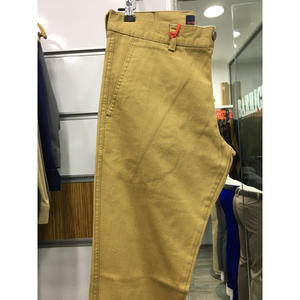 กางเกงชิโนทรงสลิมฟิตสำหรับผู้ชายกางเกงลำลองสีพื้น - Product Image 3