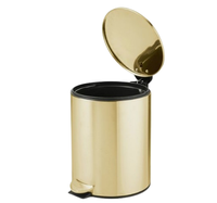 Poubelles décoratives faites à la main en métal 100% pour chambre d'amis Poubelle finie brillante de qualité durable