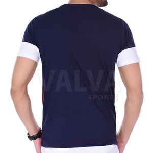 Meilleures ventes T-shirts pour hommes personnalisés, doux au toucher, séchage rapide, bas prix, vente en gros, tissu tricoté 100% coton à motif solide - Product Image 4