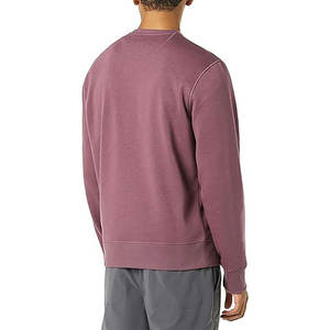 Jersey de punto suave transpirable, cuello redondo, verde oliva, ropa de calle en blanco para hombre, sudaderas con logotipo personalizado liso - Product Image 4