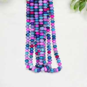 ลูกปัดโอปอลหลากสีสีเข้มธรรมชาติลูกปัดอัญมณีหลวม7มม. ถึง10มม. สำหรับทำเครื่องประดับอินเดีย - Product Image 2