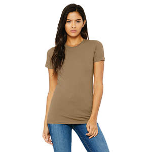 Airlume-Camiseta ajustada para mujer, Camiseta de algodón de 100% oz, longitud corporal más larga, 4,2 Airlume peinado y anillo tejido, 32 - Product Image 1
