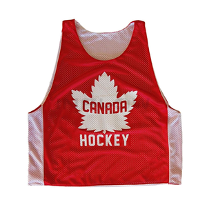 Camiseta de fútbol americano para niños jóvenes, camisetas de Lacrosse reversibles personalizadas sublimación 100% poliéster reciclable Lacrosse Pinnies - Product Image 4