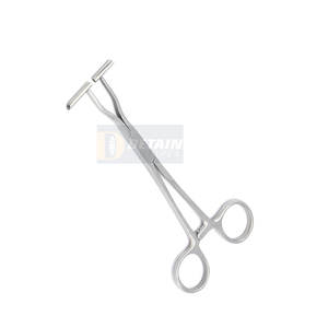Stock! Pince de piercing corporel à septum en acier inoxydable de haute qualité Instruments chirurgicaux droits de taille personnalisée Source d'alimentation manuelle - Product Image 3