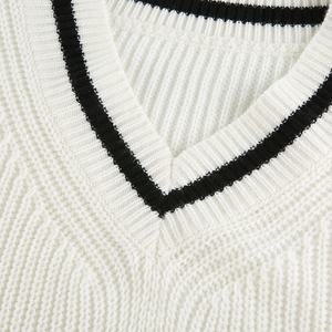 Pull de cricket en tricot Cabel à manches longues décontracté respirant de qualité supérieure Pull de cricket en tricot Cabel personnalisé pour hommes - Product Image 2