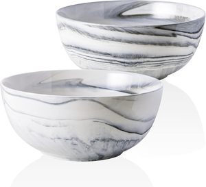 Bol décoratif et de service élégant en marbre naturel pour la décoration de la maison accents de table de pièce maîtresse design élégant et moderne de haute qualité - Product Image 1