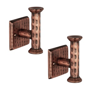 Metal <b>Hand</b>-Hammered Wall Hooks Heavy Duty Decorative <b>Towel</b> Coat Robe Hooks - Product Image 6