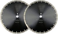 Lames de coupe industrielles diamantées de 14 pouces, soudées au laser, pressées à chaud, 24T CrN pour carreaux de céramique et granit (OEM)