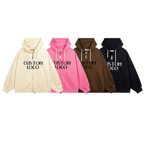 Sudadera con capucha de lana personalizada de 500gsm con logotipo bordado de chenilla, ropa de calle informal y cuadrada para hombre, cuello con capucha de técnica lavada - Product Image 1