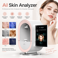 Analyseur de peau professionnel AI, appareil d'analyse faciale, appareil de test cutané avec système d'imagerie intelligent pour salon de beauté