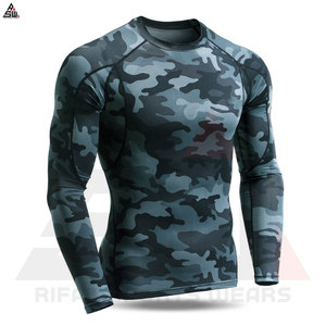 Wholesale Customized Soft Neck Long Sleeve <b>Compression</b> <b>Shirt</b> Unisex Breathable Quick Drying Sublimation Fitness 100% Polyester - Product Image 4