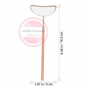 Extensiones de pestañas de acero inoxidable al por mayor espejo de mango extensiones de pestañas espejo personalizado - Product Image 2