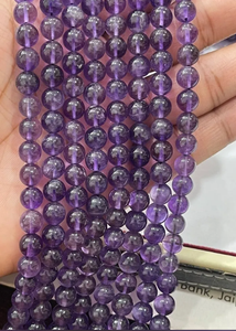 ลูกปัดหิน ลูกปัดอเมทิสต์ สร้อยหิน เครื่องประดับหิน ลูกปัดพลอยเรียบ ลูกปัดคริสตัลบำบัด สร้อยคอคริสตัล ลูกปัดคริสตัลธรรมชาติ ขายส่ง - Product Image 3