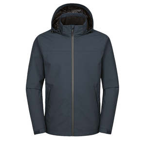 แจ็กเก็ตกันน้ำสำหรับผู้ชายแจ็กเก็ตกันน้ำมีซิปทำจากไนลอนโพลีเอสเตอร์ - Product Image 6