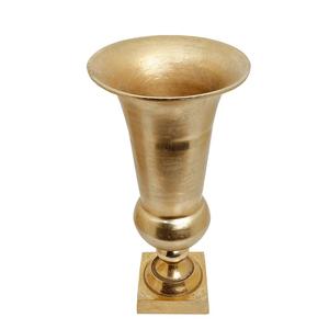 Solid Aluminum Flower Planter <b>Vase</b> Gold Finishing Best Quality Planter Pots With <b>Square</b> Base for Indoor & Outdoor Decoration - Product Image 3