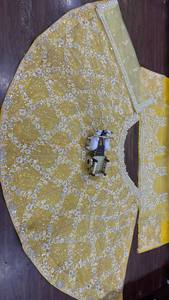 Fancy Ladies' Yellow Traditional Lehenga Choli Set con Dupatta Soft Net Thread Sequence Work Vestido largo y pesado y Anarkali - Product Image 4