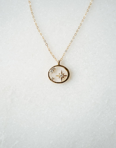 โซ่วงกลมรูปดาวแก้วท้องฟ้าจี้แบบฝังมีจำหน่ายในราคาขายส่ง - Product Image 1