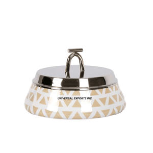 Round Shape Metal Hotpot Excellent Quality Handmade Casserole Latest Arrival Fancy metal <b>Food</b> <b>Warmer</b> - Product Image 1