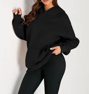 Sudadera con capucha de gran tamaño para mujer Sudadera con capucha de moda de otoño - Product Image 1