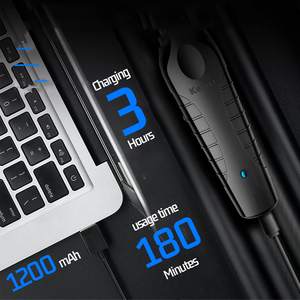 Kit de coupe de cheveux sans fil professionnel pour hommes, tondeuses à barbe électriques, tondeuses à lame en T, tondeuse alimentée par batterie USB - Product Image 1