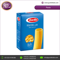 Pour la vente en gros, semoule de blé dur de qualité supérieure d'origine italienne, saveur délicieuse, goût exquis, rigatoni à gros rainures N.89 en boîte