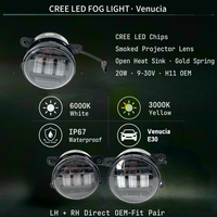 Phare antibrouillard LED blanc jaune 20W 9-30V 6000K 3000K, directement de l'usine, référence OE 26150-3NK0A pour Nissan Leaf Venucia E30