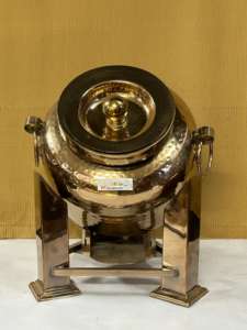 Ensemble de buffet antique pour chauffe-plats en cuivre chauffe-plats pour traiteur roi ensemble de buffet international de haute qualité - Product Image 5