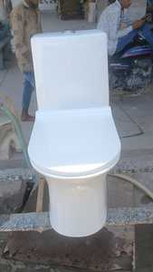 Placard monobloc pas cher prix wc fabriqué en inde céramique hydraulique ralentir housse de siège double système de rinçage - Product Image 4