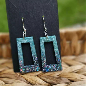 Pendientes de Resina Bordados a Mano, Joyería de Moda de Acero Inoxidable para Mujeres y Niñas, Estilo Clásico para Bodas, Alta Calidad - Product Image 1