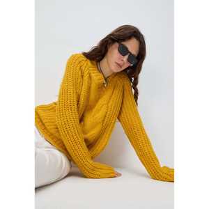 Suéter con Estampado y Cuello en V - Product Image 1