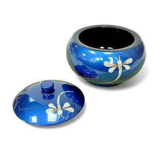 Tarro de laca hecho a mano, tarro de almacenamiento, contenedor decorativo para el hogar, cocina, mesa, baño - Product Image 3