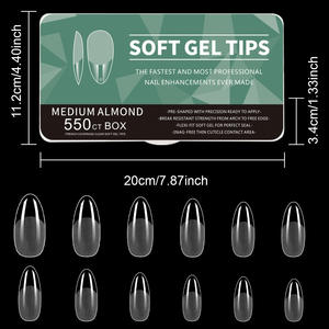 Puntas de <span class=keywords><strong>Uñas</strong></span> <span class=keywords><strong>Acrílicas</strong></span> Rectas, Cobertura Total, <span class=keywords><strong>Uñas</strong></span> Postizas a Presión para Salón o Arte de <span class=keywords><strong>Uñas</strong></span> DIY - Product Image 5