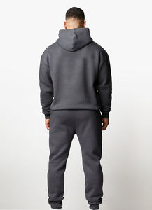 Conjunto Deportivo de Primavera con Capucha para Hombre, Personalizado con Logotipo, 100% Algodón, Estilo Informal, Nuevo Conjunto Oficial, Fabricado en Pakistán, Marfa - Product Image 2