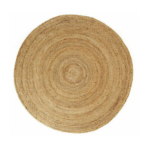 Inde moderne organique Kerala tapis de jute rond naturel 4 pieds 2025 - Product Image 1