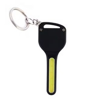 Lampe torche LED COB portable, corps en ABS, mousqueton, porte-clés magnétique, lampe suspendue pour sac à dos, équipement de randonnée nocturne, camping, CR2032