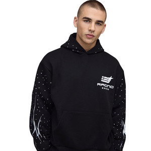 Ensemble sweat à capuche imprimé en polaire lourde personnalisé 425GSM et jogging pour hommes fabricant de vêtements de rue OEM vente en gros - Product Image 3