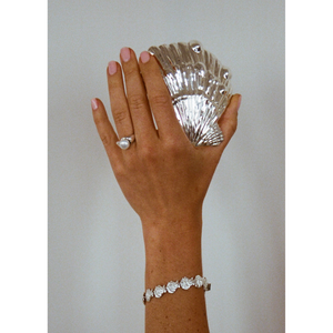 Bandeja para Joyas Hecha a Mano, Única en su Tipo, de Plata de Ley con Diseño de Concha, 181.6g - Product Image 3
