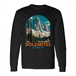 Camiseta de Manga Larga de las Dolomitas de Italia, Set de Regalo Cultural y Turístico, Recuerdo para Viajes y Exploración - Product Image 2