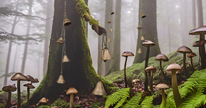 Antique Iron 4-Bell Jingle Bells Hanging <b>String</b> Decorative Wind Chimes for Home Garden Elegant Crafted Bell Decoration Gift - Product Image 2