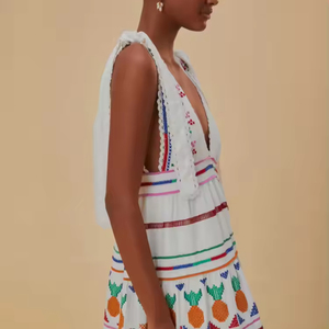 Beautiful Luxury High Quality <b>Linen</b> Long <b>Dress</b> for Women's and Girls Stylish Multicolor Embroidery Casual <b>Dress</b> - Product Image 1