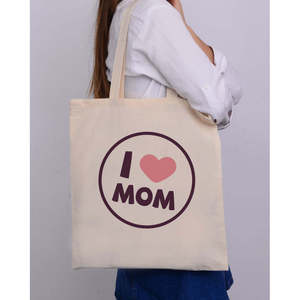 Circular <b>Love</b> Customizable Tote Bag Mother's Day Gift Tote Bags - Product Image 3