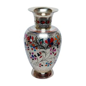 Florero de latón de alta calidad con pintura roja grabada y acabado dorado para decoración del hogar, florero decorativo de mesa - Product Image 6