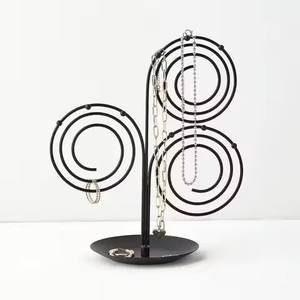 Iron Jewelry Display Stand Holder <b>Golden</b> T <b>Bar</b> Ring Earring Necklace Holder Eco-Friendly Multifunction Tabletop Rack - Product Image 2