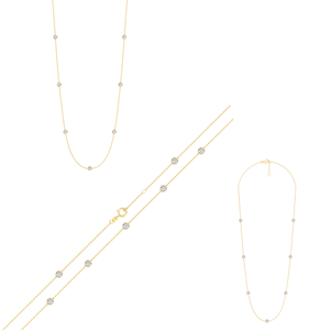 Collier en or massif 18 carats avec diamant de clarté EF de haute qualité 0.7cts cultivé en laboratoire avec chaîne de couleur VS pour les mariages et les fêtes de femmes - Product Image 5