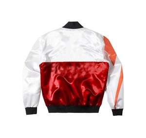 Chaqueta Universitaria de Satén de Talla Grande al por Mayor, con Botones, Transpirable, Estampada, Sublimada, para Hombre, con Característica Cortavientos - Product Image 2