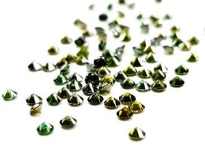 เครื่องประดับเพชรกลมสีเขียวแฟนซีสำหรับธรรมชาติเพชรแบบหลวมอินเดีย1.5มม. ถึง2มม. - Product Image 4